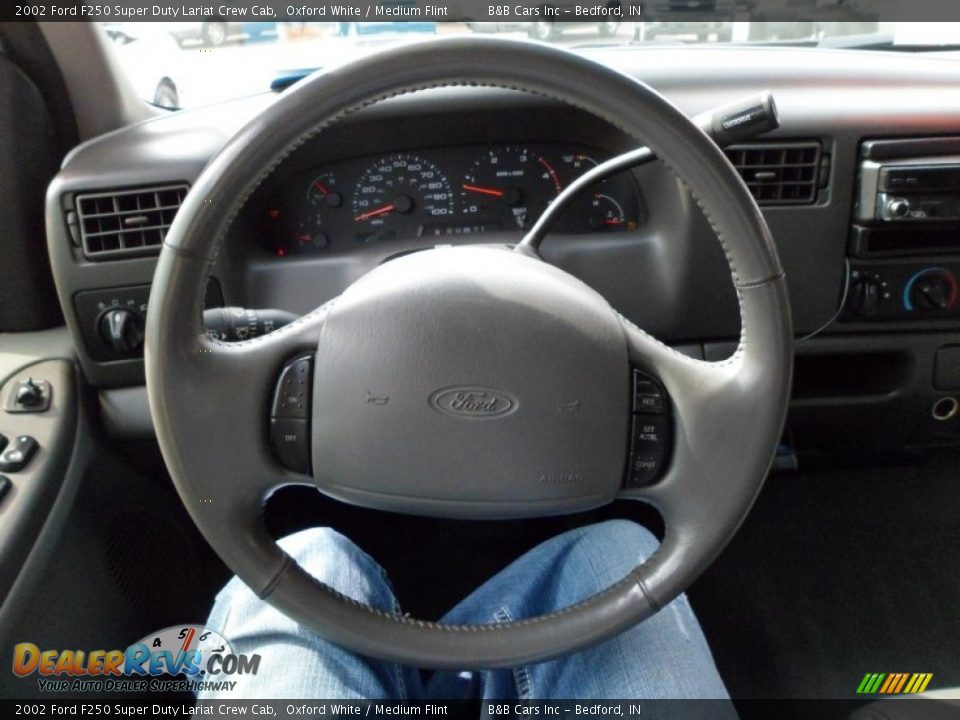 2002 Ford F250 Super Duty Lariat Crew Cab Steering Wheel Photo #19