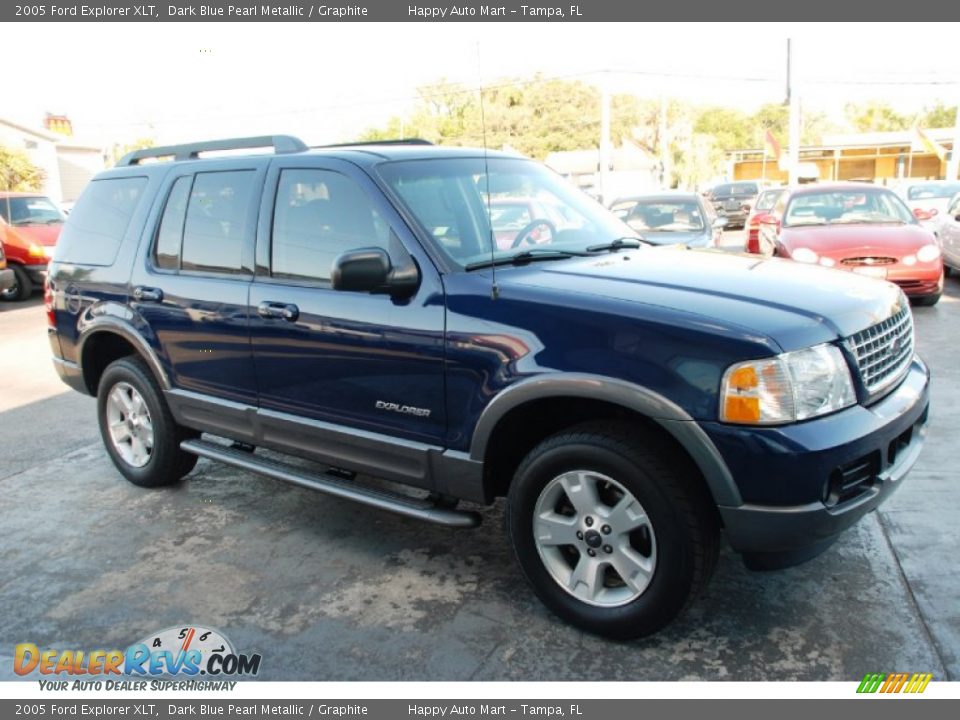 2005 Ford Explorer XLT Dark Blue Pearl Metallic / Graphite Photo #2