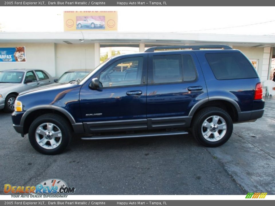 2005 Ford Explorer XLT Dark Blue Pearl Metallic / Graphite Photo #4