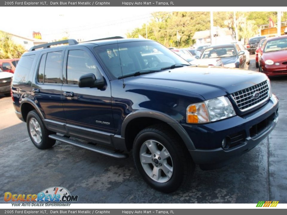 2005 Ford Explorer XLT Dark Blue Pearl Metallic / Graphite Photo #8