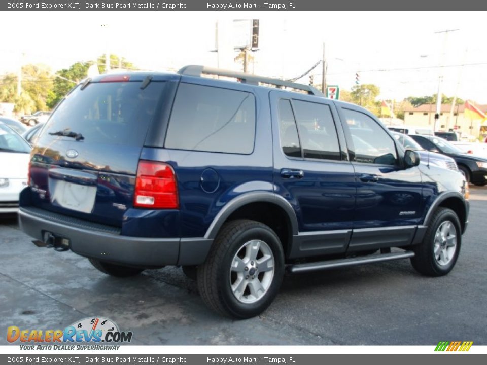 2005 Ford Explorer XLT Dark Blue Pearl Metallic / Graphite Photo #9