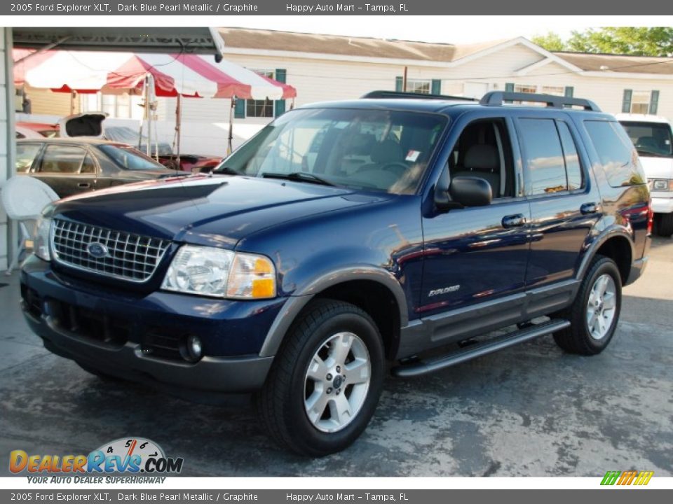 2005 Ford Explorer XLT Dark Blue Pearl Metallic / Graphite Photo #31