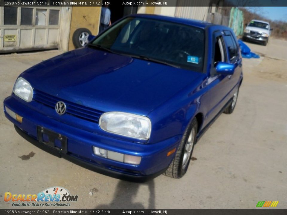 1998 Volkswagen Golf K2 Porcelain Blue Metallic / K2 Black Photo #2