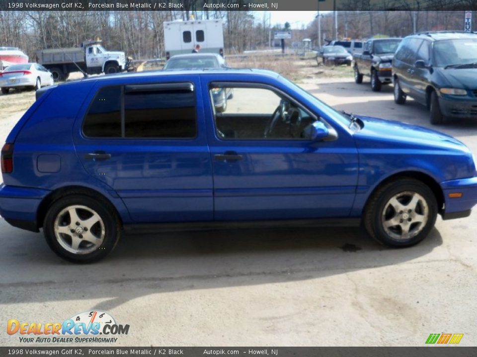 1998 Volkswagen Golf K2 Porcelain Blue Metallic / K2 Black Photo #7