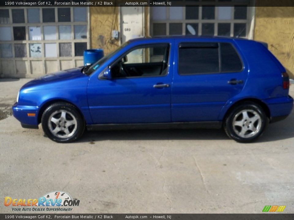 1998 Volkswagen Golf K2 Porcelain Blue Metallic / K2 Black Photo #8