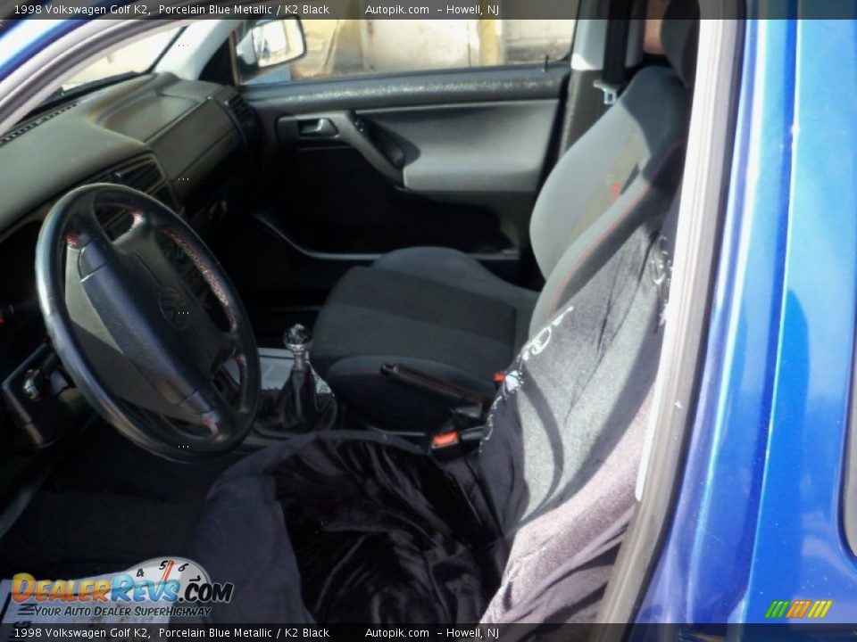 1998 Volkswagen Golf K2 Porcelain Blue Metallic / K2 Black Photo #10