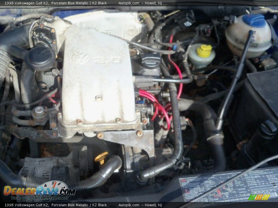 1998 Volkswagen Golf K2 Porcelain Blue Metallic / K2 Black Photo #11