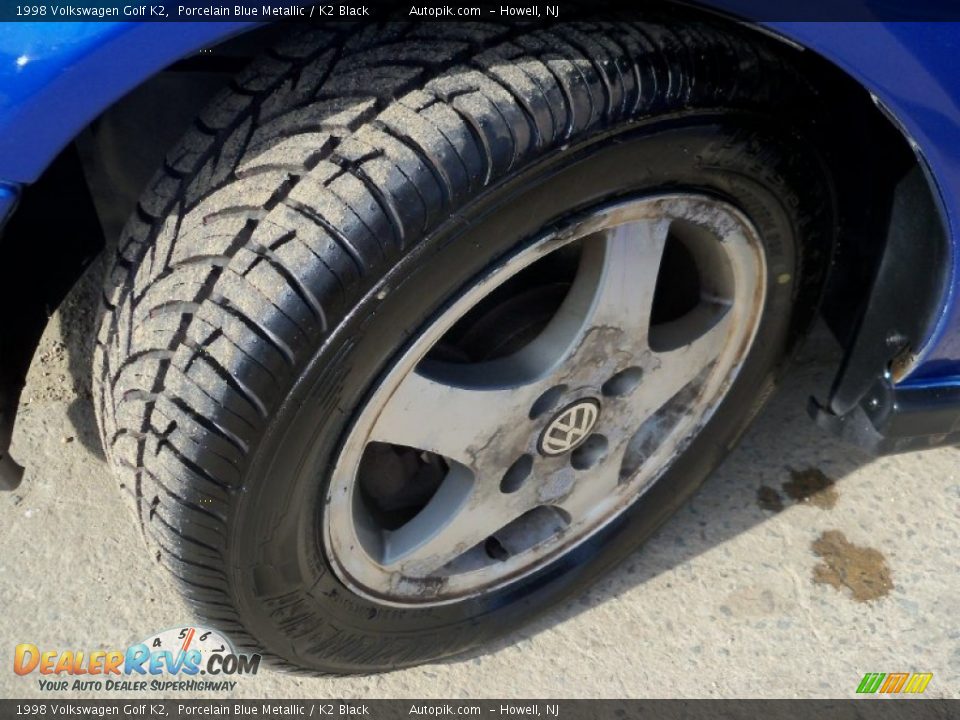 1998 Volkswagen Golf K2 Porcelain Blue Metallic / K2 Black Photo #12