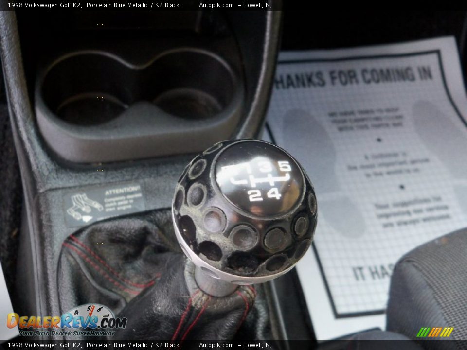 1998 Volkswagen Golf K2 Porcelain Blue Metallic / K2 Black Photo #15