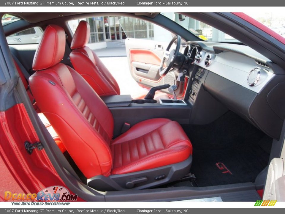 Black Red Interior 2007 Ford Mustang Gt Premium Coupe