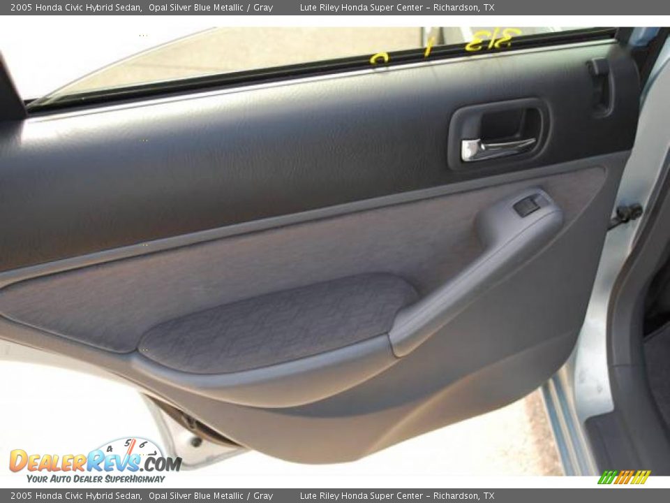 2005 Honda Civic Hybrid Sedan Opal Silver Blue Metallic / Gray Photo #20