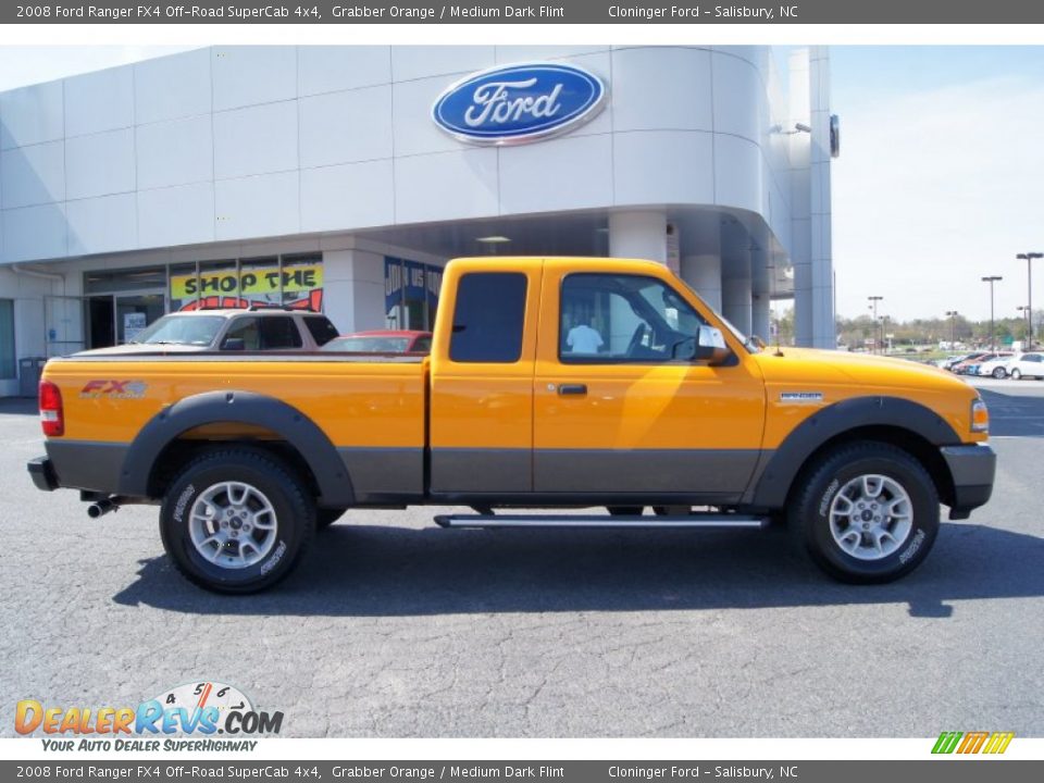 Grabber Orange 2008 Ford Ranger FX4 Off-Road SuperCab 4x4 Photo #1