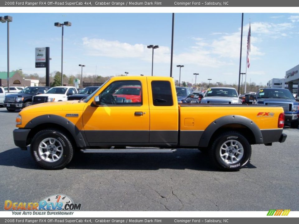 Grabber Orange 2008 Ford Ranger FX4 Off-Road SuperCab 4x4 Photo #5