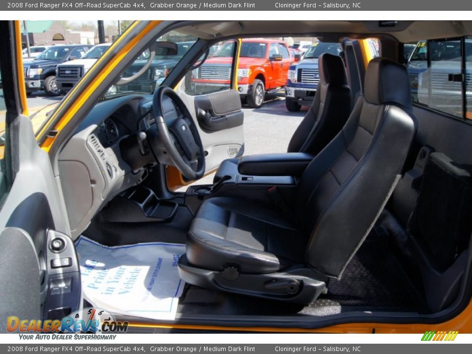 2008 Ford Ranger FX4 Off-Road SuperCab 4x4 Grabber Orange / Medium Dark Flint Photo #8