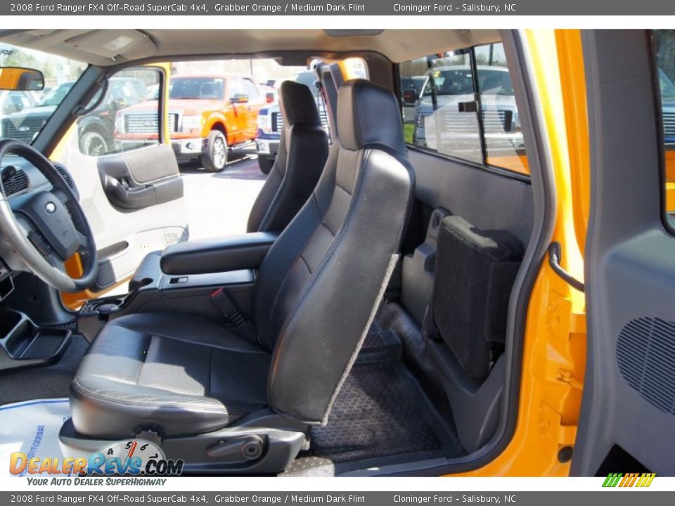 2008 Ford Ranger FX4 Off-Road SuperCab 4x4 Grabber Orange / Medium Dark Flint Photo #9