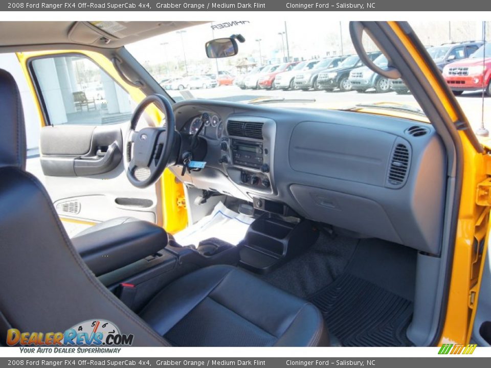 2008 Ford Ranger FX4 Off-Road SuperCab 4x4 Grabber Orange / Medium Dark Flint Photo #12