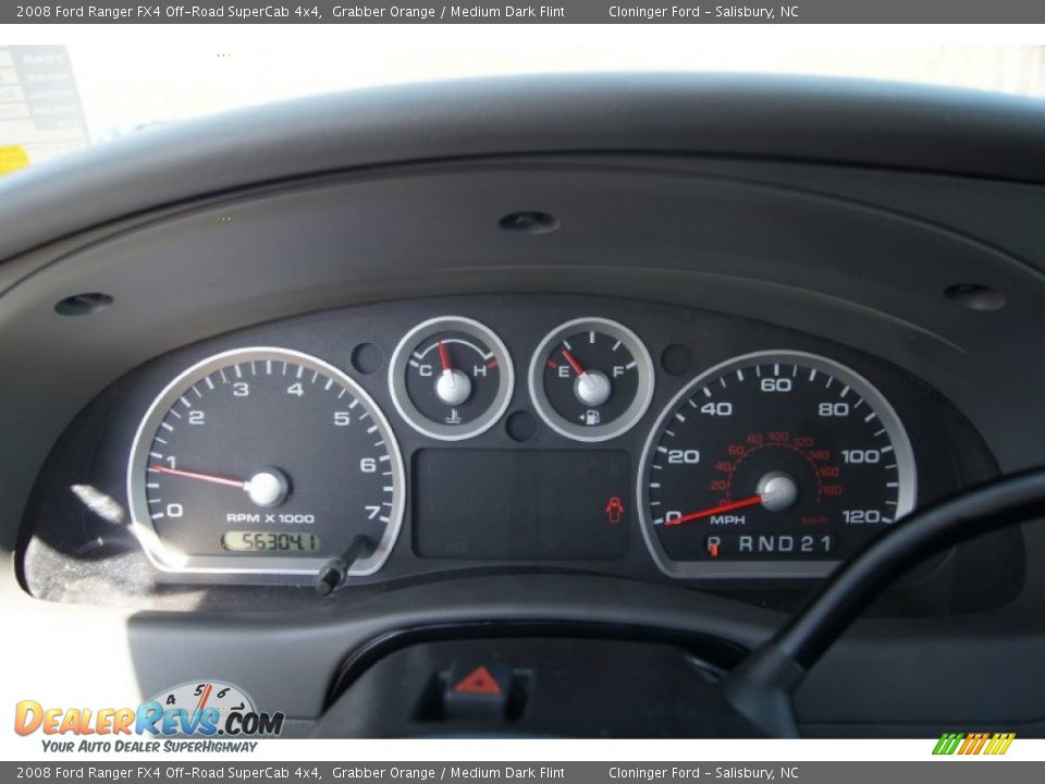 2008 Ford Ranger FX4 Off-Road SuperCab 4x4 Gauges Photo #22