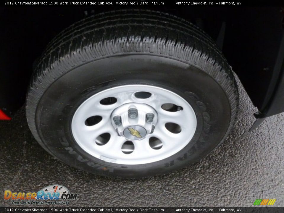 2012 Chevrolet Silverado 1500 Work Truck Extended Cab 4x4 Victory Red / Dark Titanium Photo #9