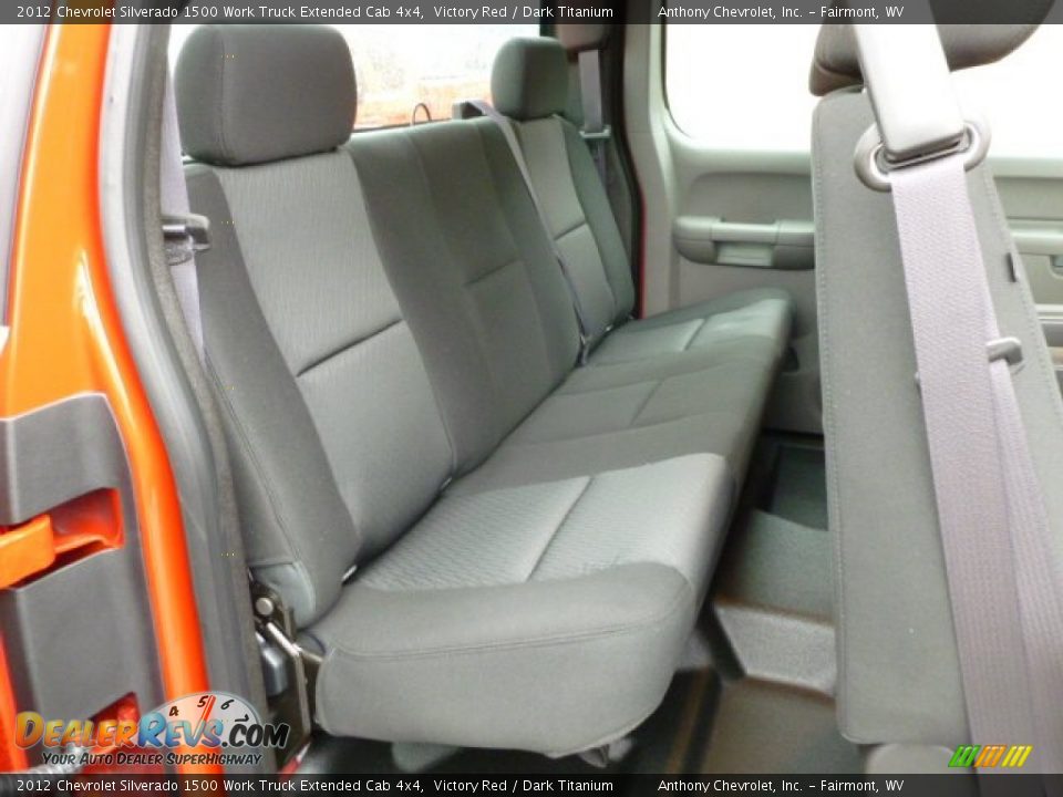 2012 Chevrolet Silverado 1500 Work Truck Extended Cab 4x4 Victory Red / Dark Titanium Photo #12