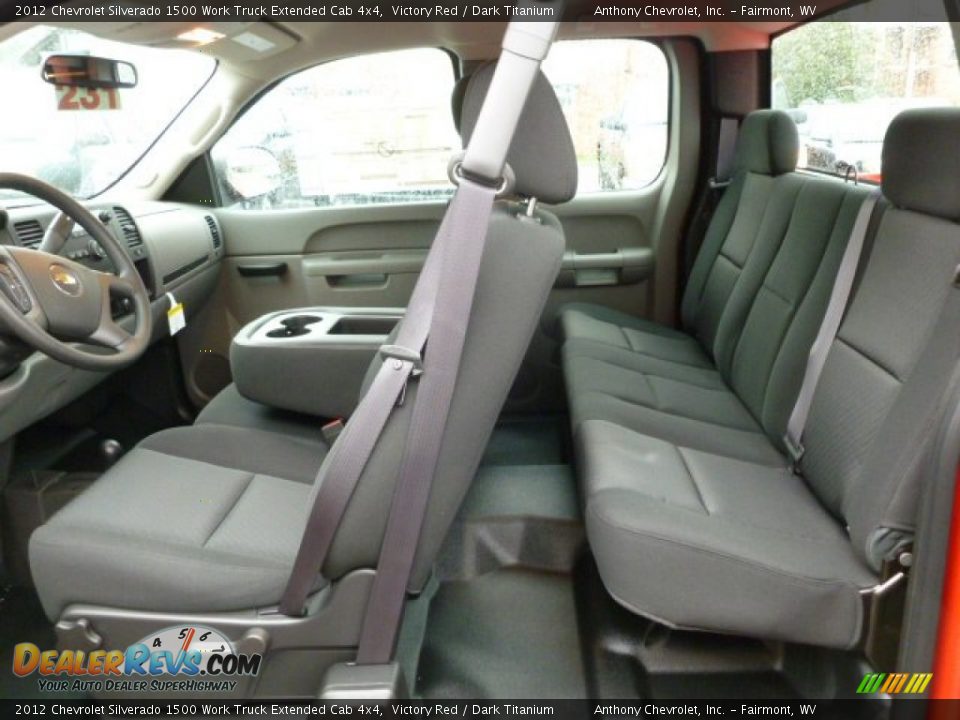 2012 Chevrolet Silverado 1500 Work Truck Extended Cab 4x4 Victory Red / Dark Titanium Photo #14
