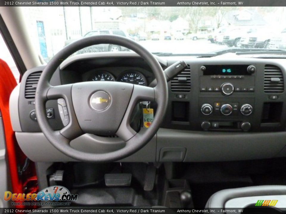 2012 Chevrolet Silverado 1500 Work Truck Extended Cab 4x4 Victory Red / Dark Titanium Photo #15