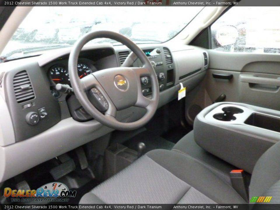 2012 Chevrolet Silverado 1500 Work Truck Extended Cab 4x4 Victory Red / Dark Titanium Photo #17