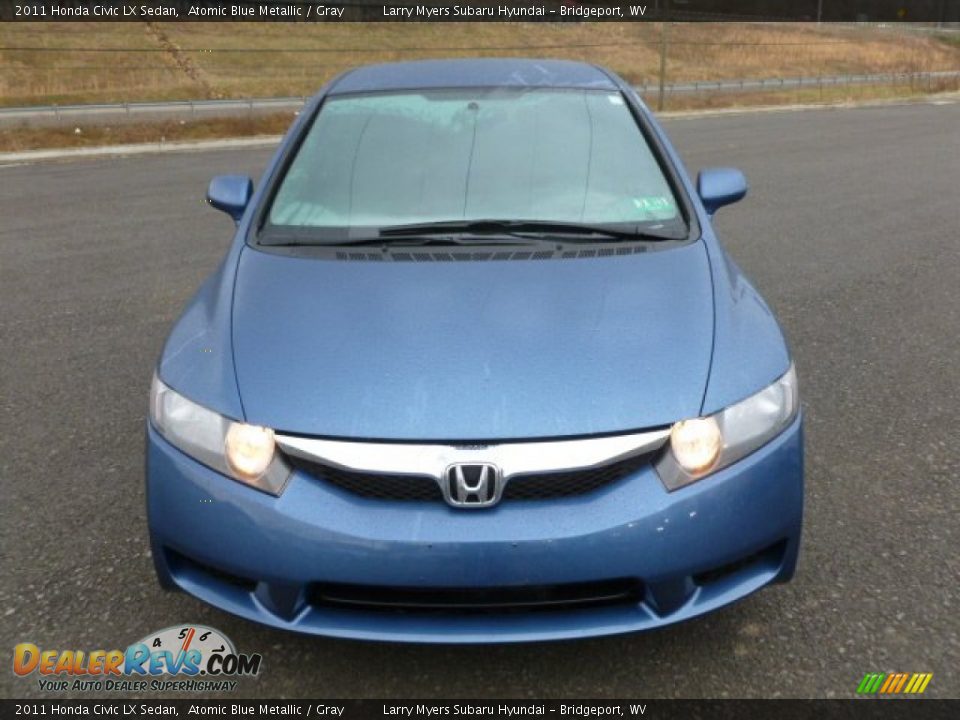 2011 Honda Civic LX Sedan Atomic Blue Metallic / Gray Photo #2