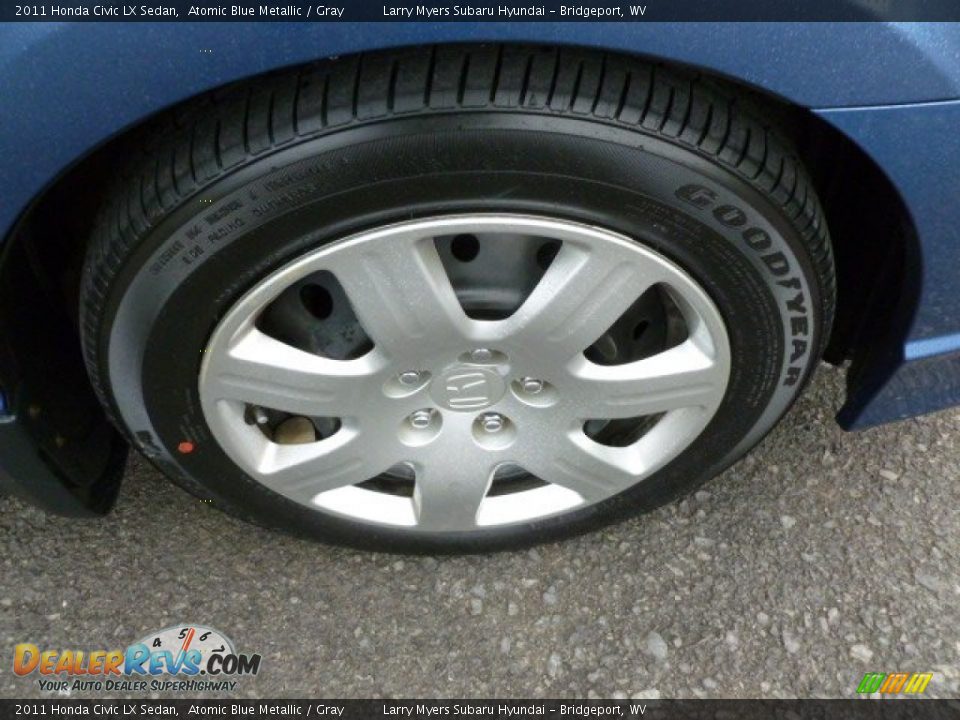 2011 Honda Civic LX Sedan Atomic Blue Metallic / Gray Photo #9