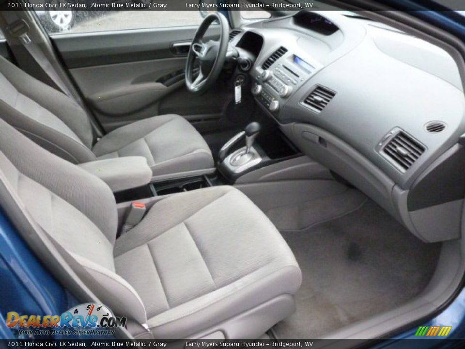 2011 Honda Civic LX Sedan Atomic Blue Metallic / Gray Photo #10