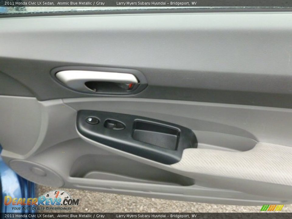 2011 Honda Civic LX Sedan Atomic Blue Metallic / Gray Photo #11