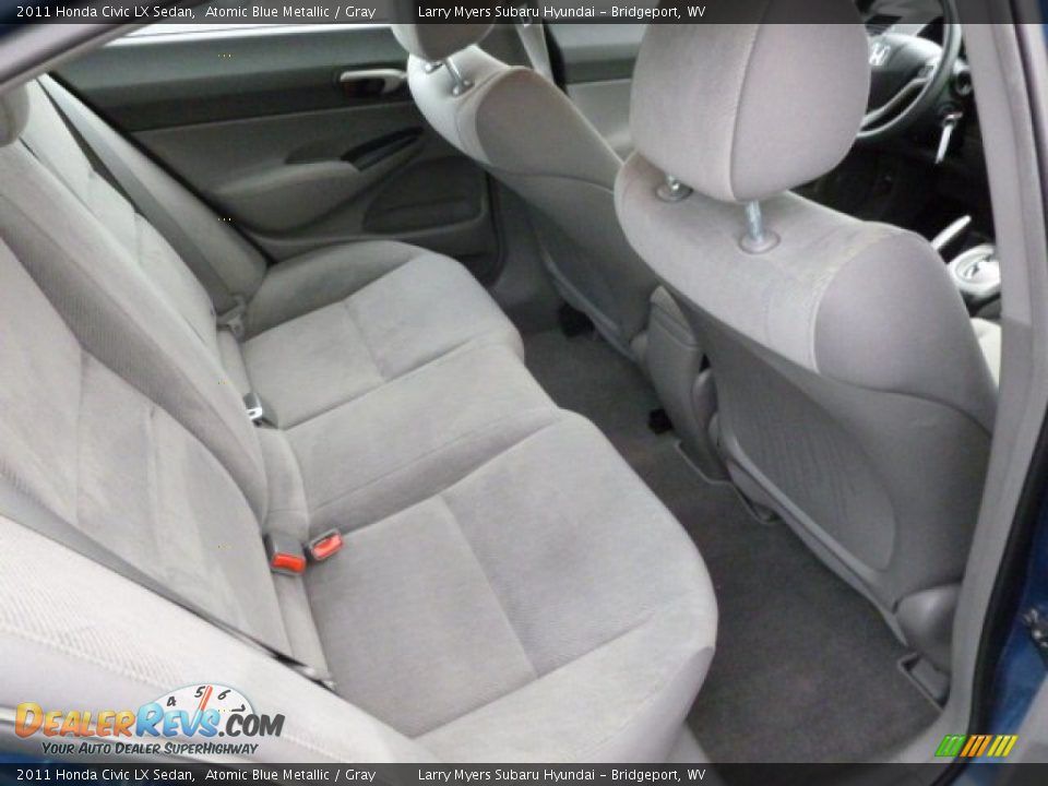 2011 Honda Civic LX Sedan Atomic Blue Metallic / Gray Photo #12