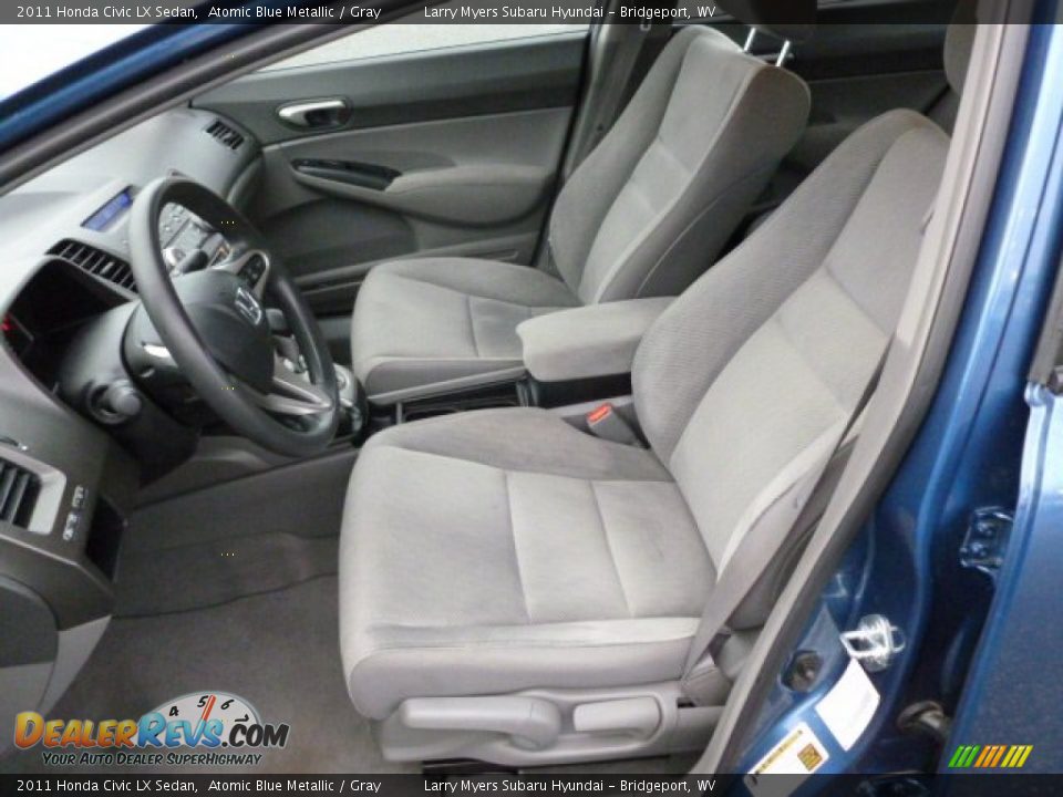 2011 Honda Civic LX Sedan Atomic Blue Metallic / Gray Photo #15