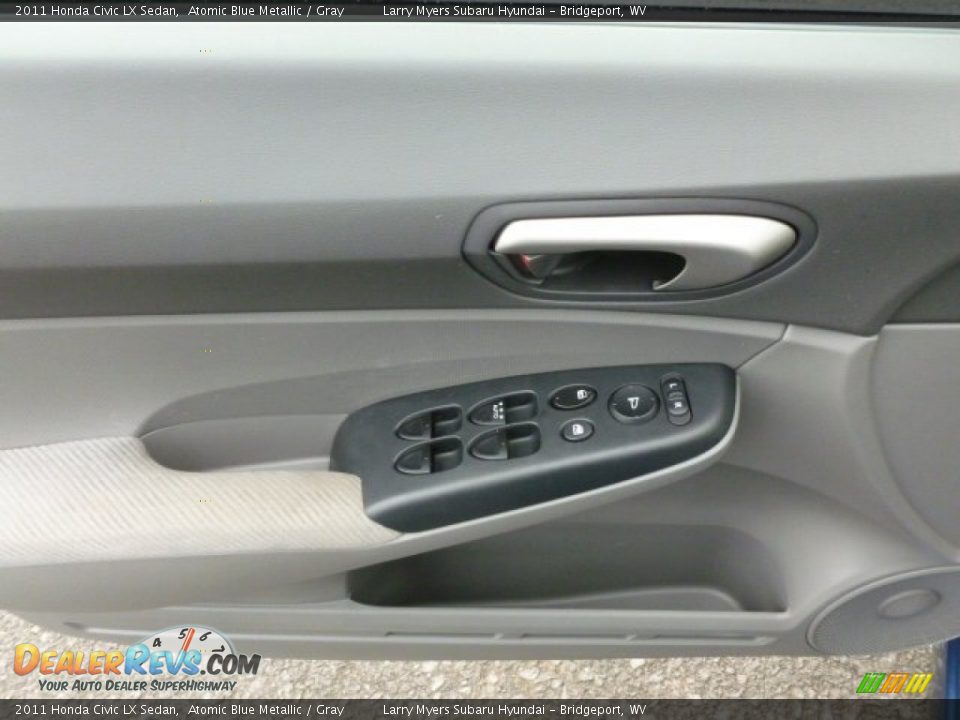 2011 Honda Civic LX Sedan Atomic Blue Metallic / Gray Photo #17