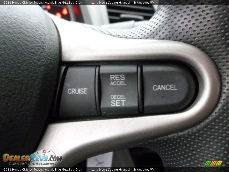 2011 Honda Civic LX Sedan Atomic Blue Metallic / Gray Photo #18