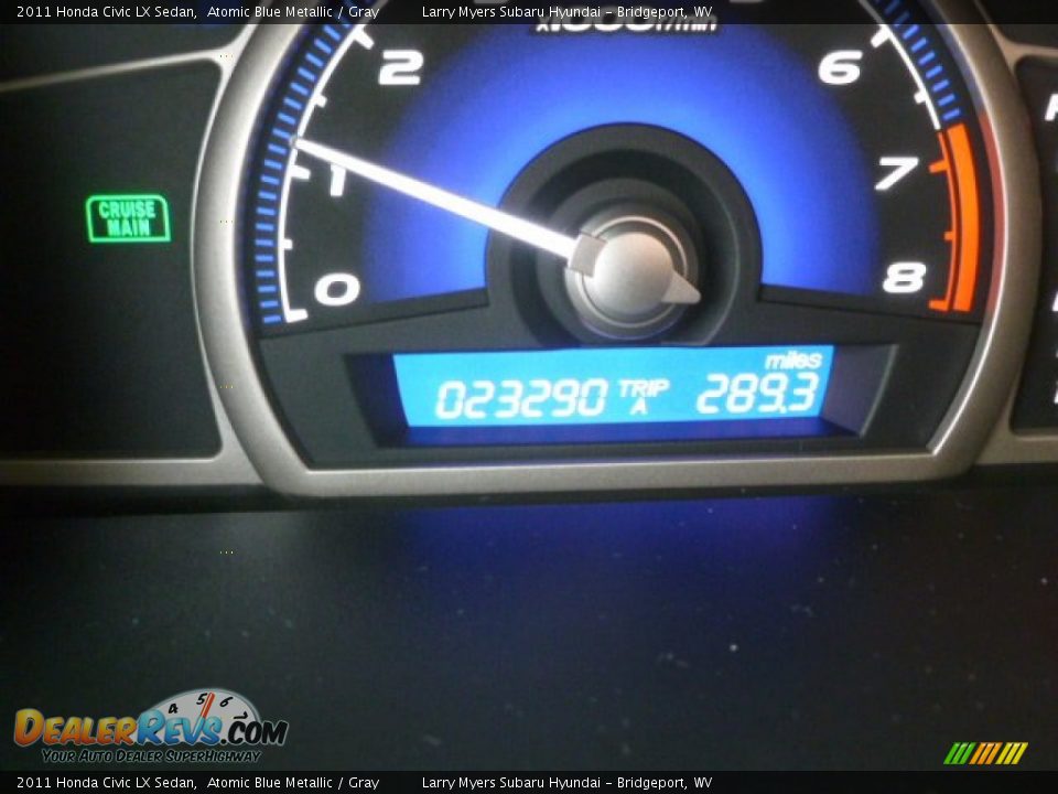 2011 Honda Civic LX Sedan Atomic Blue Metallic / Gray Photo #20