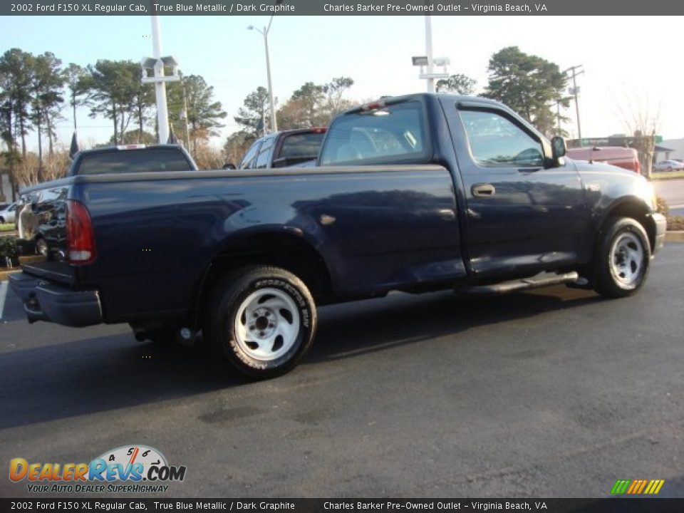 2002 Ford F150 XL Regular Cab True Blue Metallic / Dark Graphite Photo #3