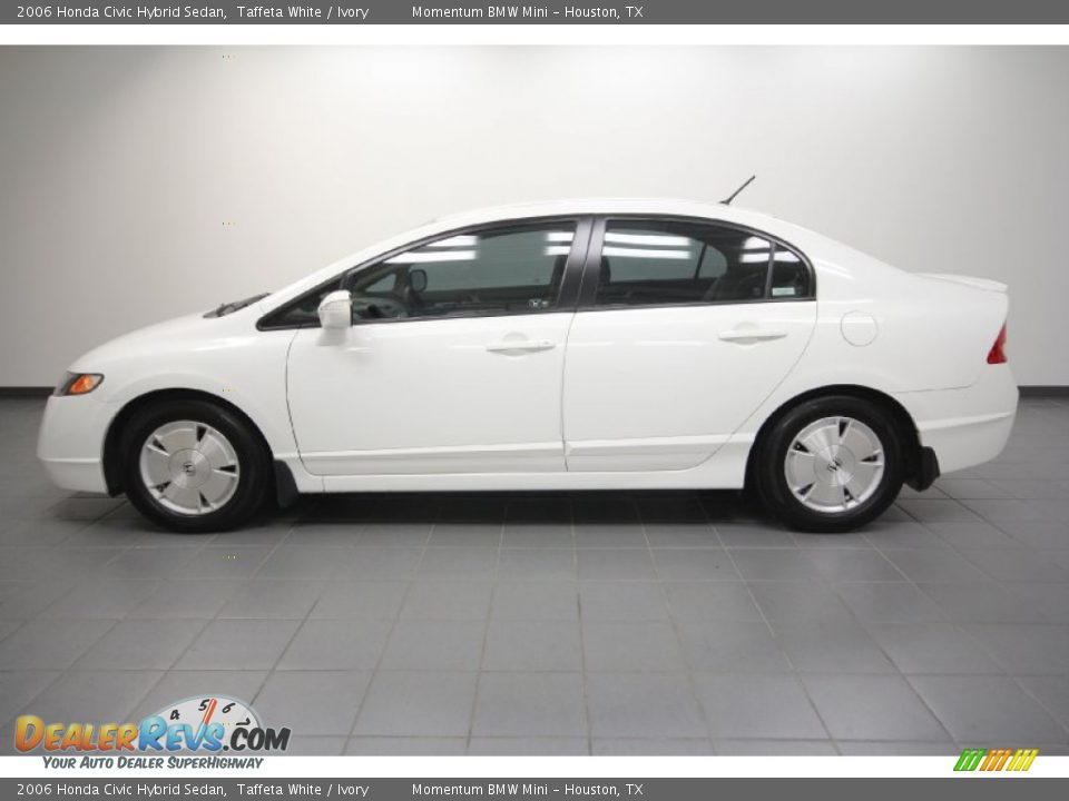 2006 Honda Civic Hybrid Sedan Taffeta White / Ivory Photo #2