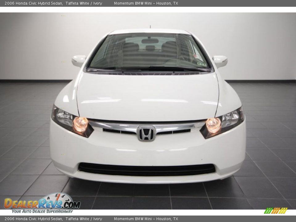 2006 Honda Civic Hybrid Sedan Taffeta White / Ivory Photo #6