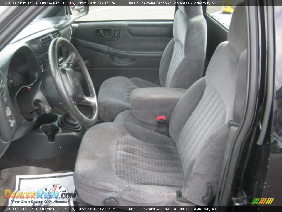 Graphite Interior 2000 Chevrolet S10 Xtreme Regular Cab