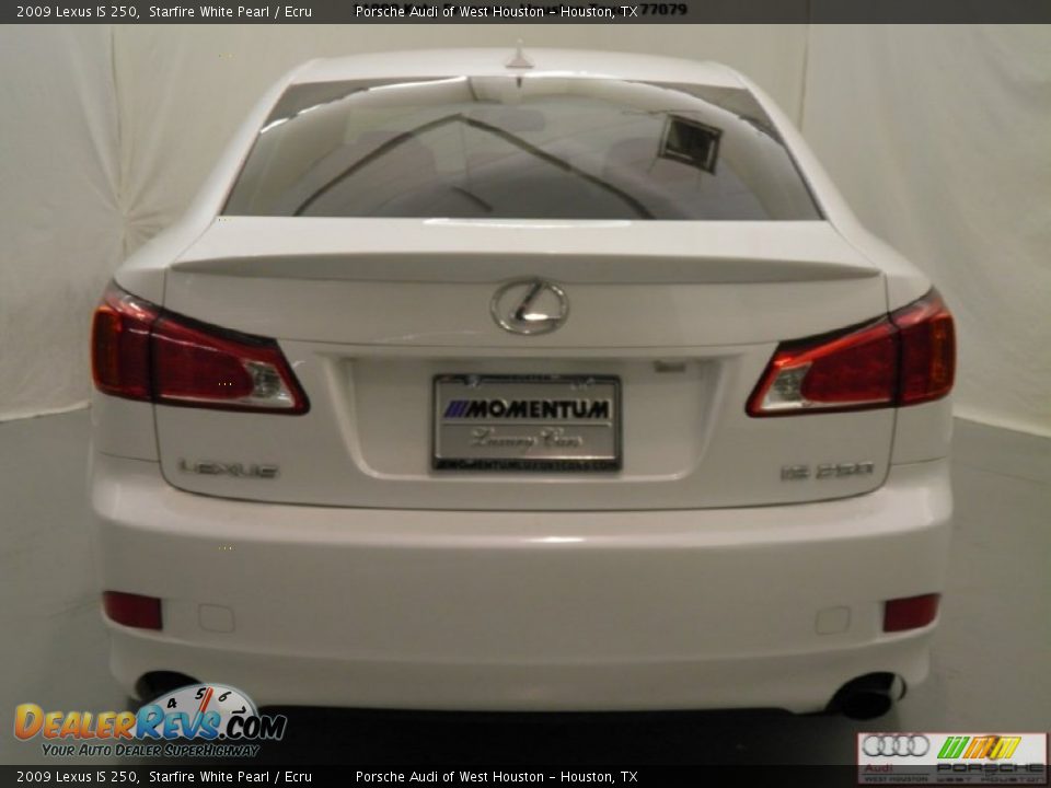 2009 Lexus IS 250 Starfire White Pearl / Ecru Photo #8