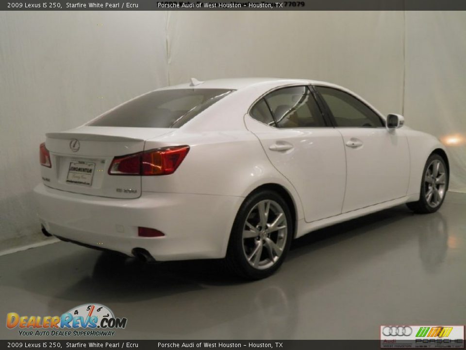 2009 Lexus IS 250 Starfire White Pearl / Ecru Photo #9
