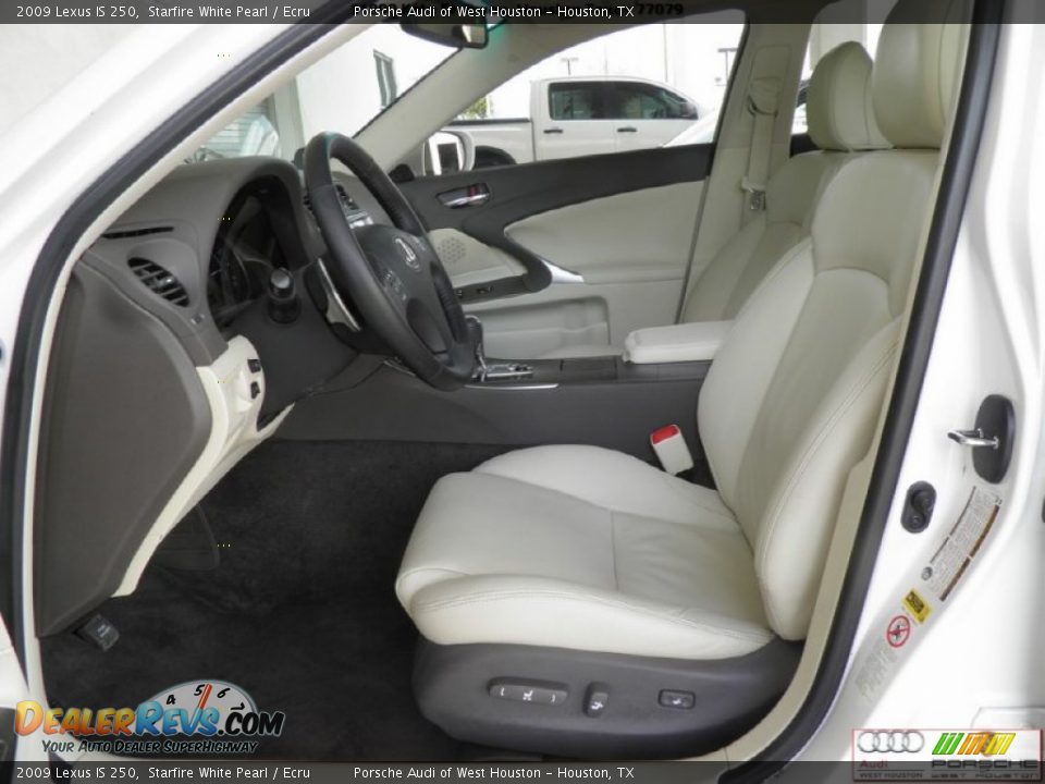 2009 Lexus IS 250 Starfire White Pearl / Ecru Photo #11