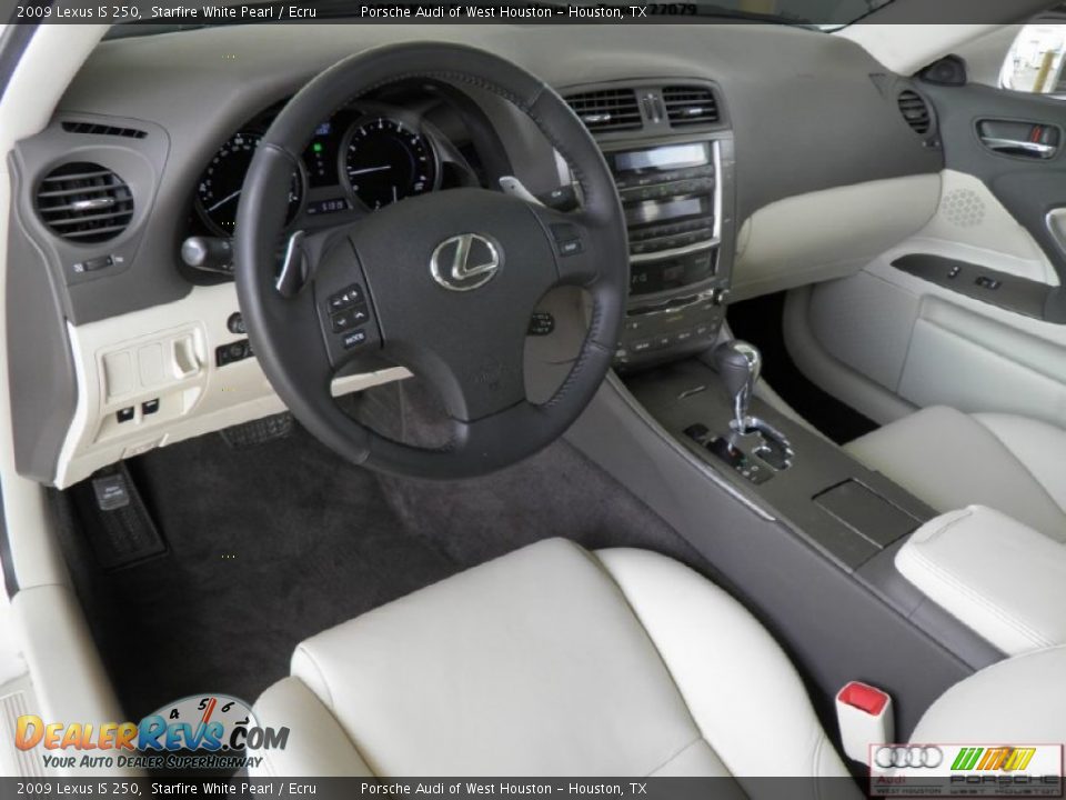 2009 Lexus IS 250 Starfire White Pearl / Ecru Photo #12