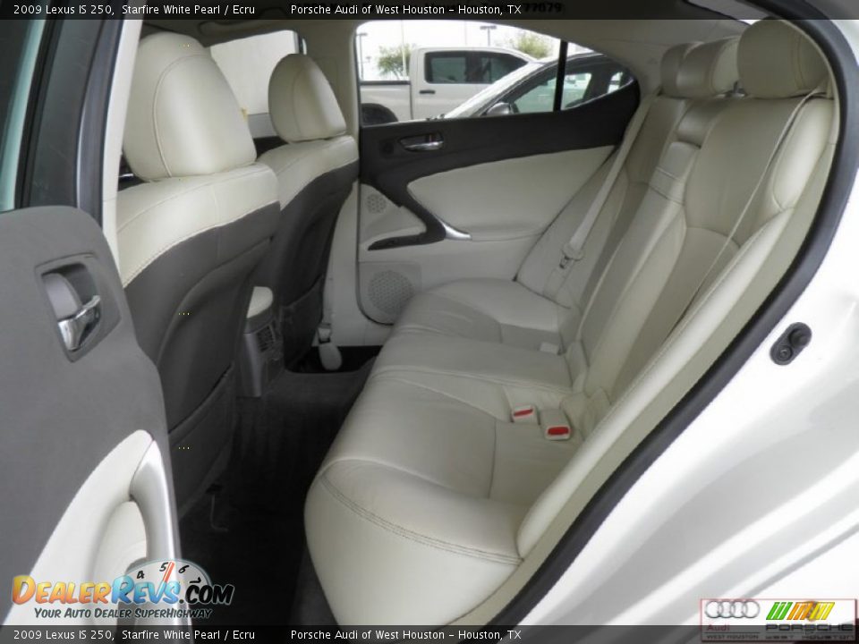 2009 Lexus IS 250 Starfire White Pearl / Ecru Photo #17