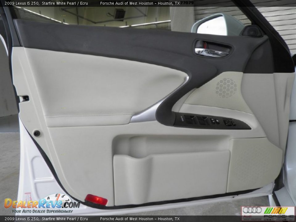 2009 Lexus IS 250 Starfire White Pearl / Ecru Photo #25