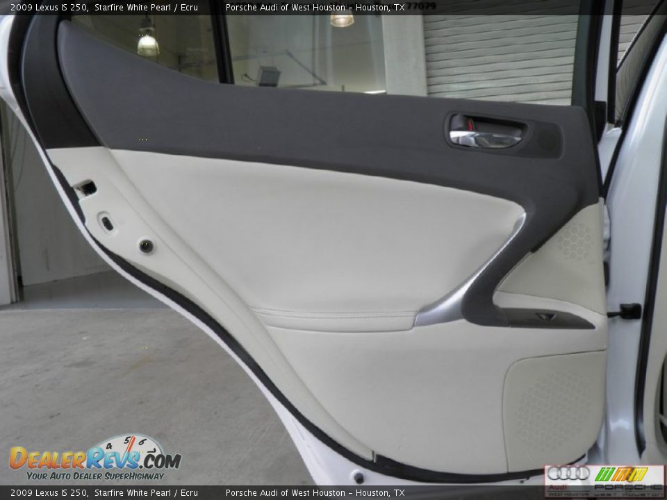 2009 Lexus IS 250 Starfire White Pearl / Ecru Photo #26
