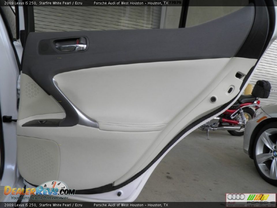 2009 Lexus IS 250 Starfire White Pearl / Ecru Photo #27