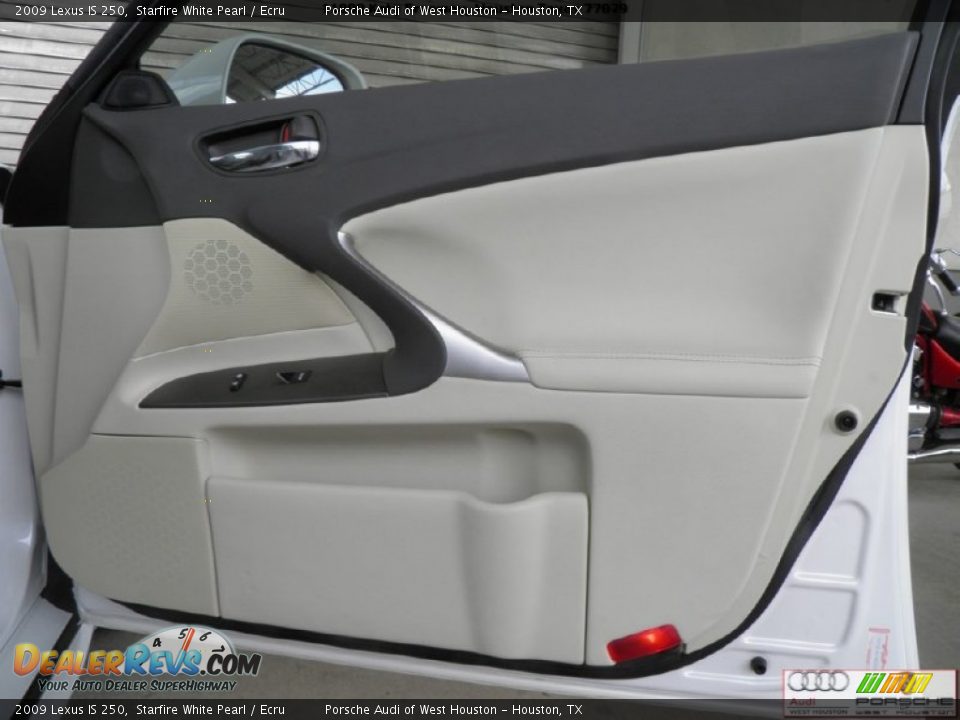2009 Lexus IS 250 Starfire White Pearl / Ecru Photo #28
