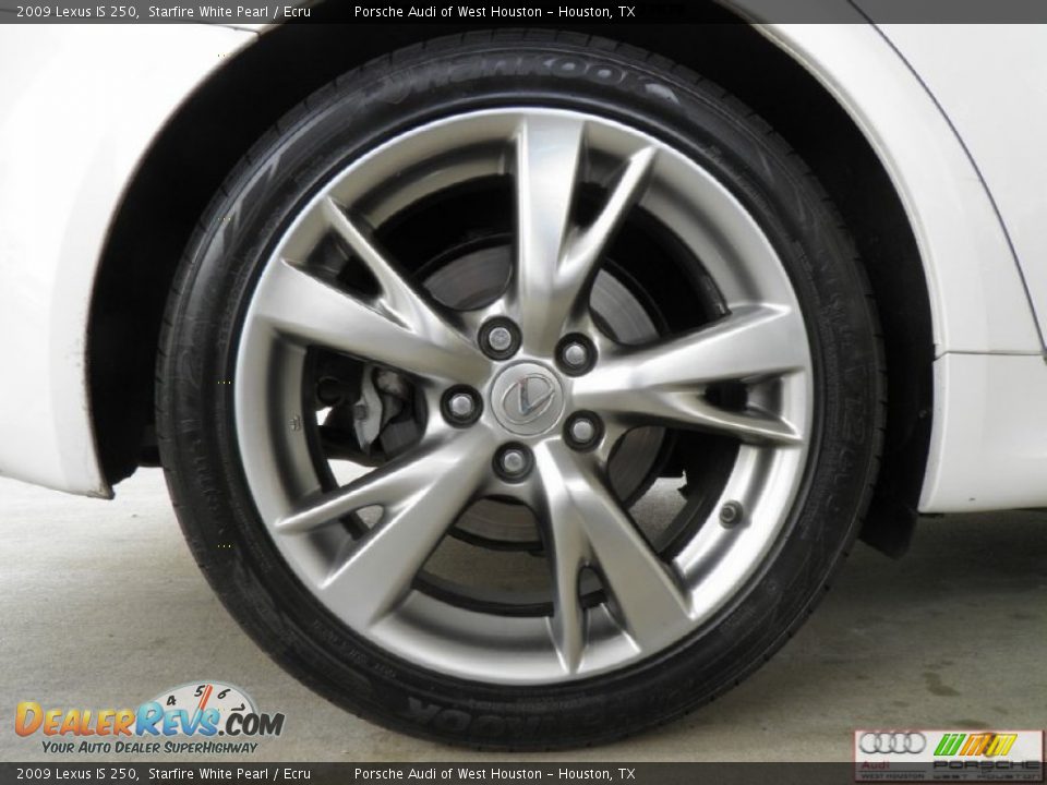 2009 Lexus IS 250 Starfire White Pearl / Ecru Photo #31