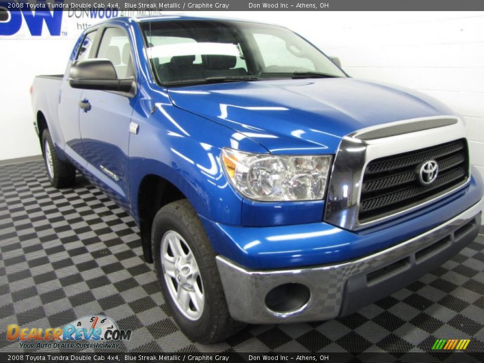 2008 Toyota Tundra Double Cab 4x4 Blue Streak Metallic / Graphite Gray Photo #1